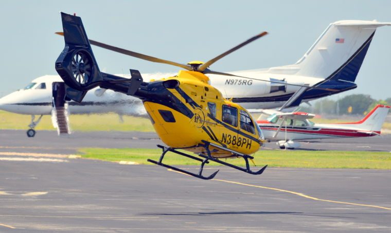 Eurocopter dispatched in an emergency